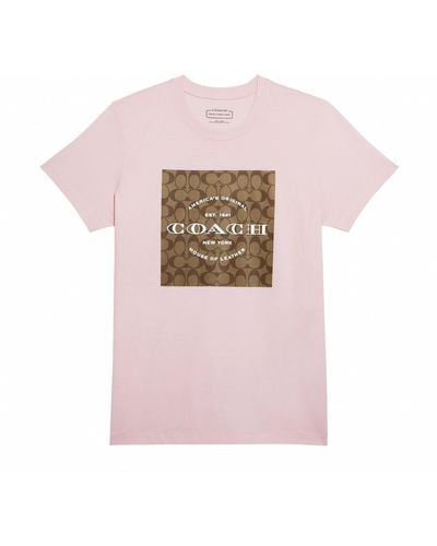 COACH Camiseta - Rosa