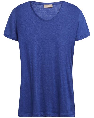 Cruciani T-Shirt Linen - Blue