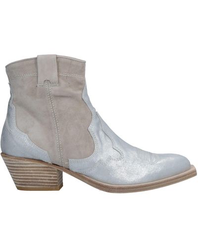Zinda Dove Ankle Boots Soft Leather - Grey
