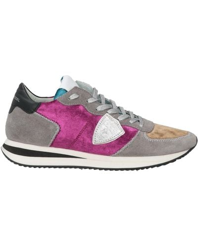 Philippe Model Trainers Leather, Textile Fibres - Pink