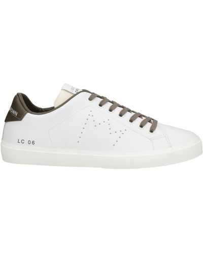 Leather Crown Trainers - Natural