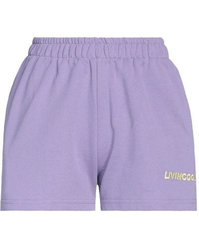 LIVINCOOL Shorts & Bermuda Shorts - Purple