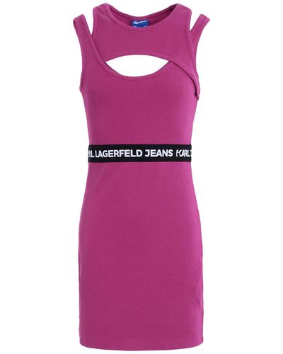 Karl Lagerfeld Mini Dress - Purple