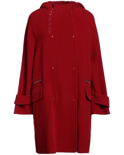 Max Mara Coat Virgin Wool - Red