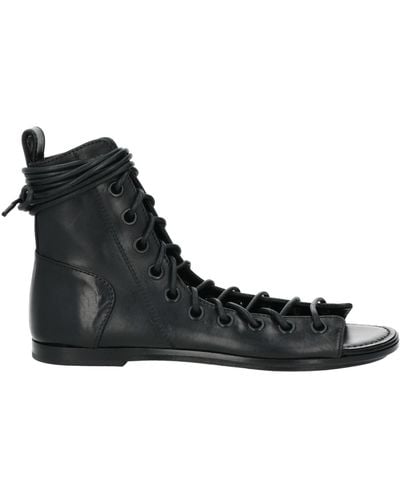 Ann Demeulemeester Ankle Boots Leather - Black