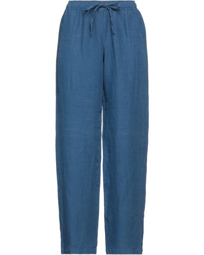 120% Lino Trouser - Blue