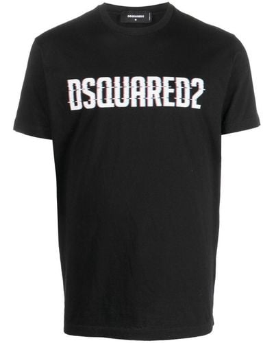 DSquared² Schwarzes T -Shirt mit Logo