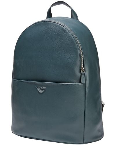 Emporio Armani Backpack Bovine Leather - Blue