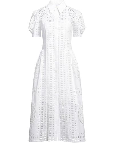Alberta Ferretti Midi-Kleid - Weiß