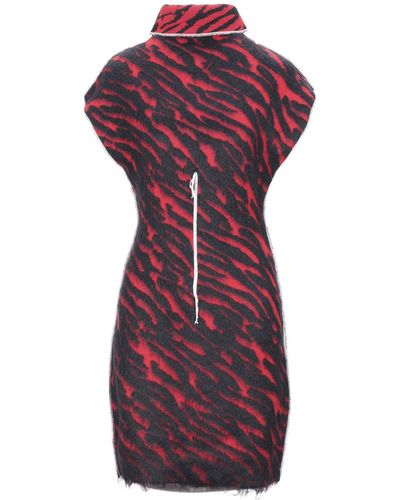 Unravel Project Short Dress - Red