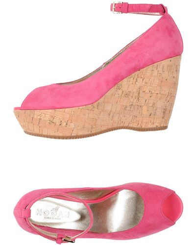 Pink Hogan Heels for Women | Lyst