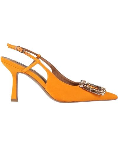 Bibi Lou Court Shoes - Orange