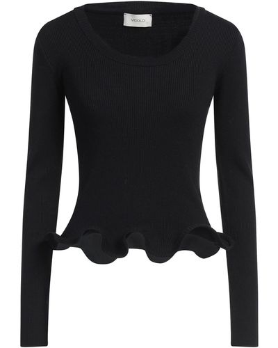 ViCOLO Sweater Viscose, Polyester, Polyamide - Black