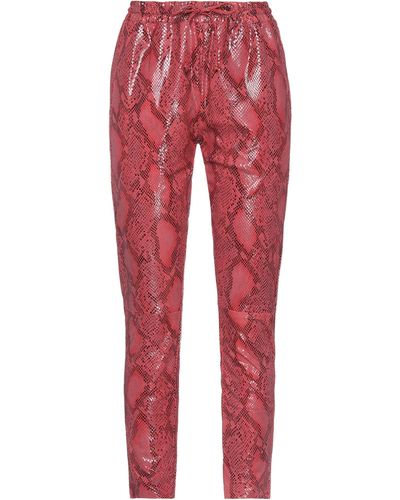 Vintage De Luxe Trousers - Red
