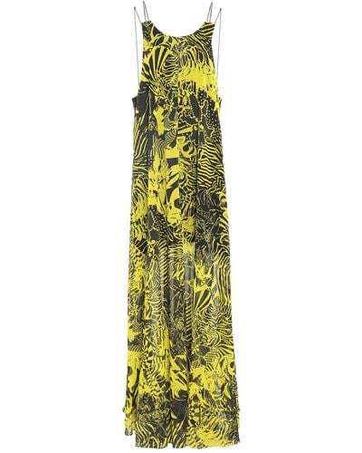 Halpern Long Dress - Yellow