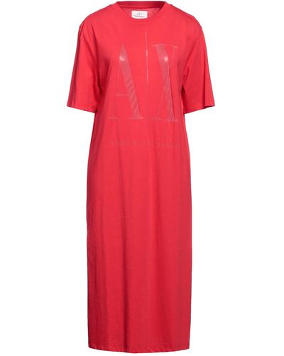 Armani Exchange Midi Dress - Red