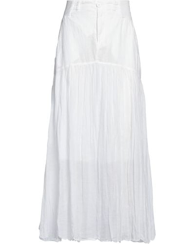 European Culture Maxi Skirt - White