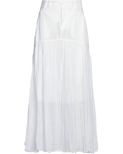 European Culture Maxi Skirt - White