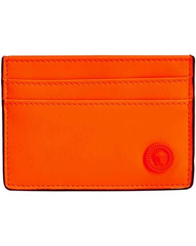 Versace Cardholder Synthetic Fibres - Orange