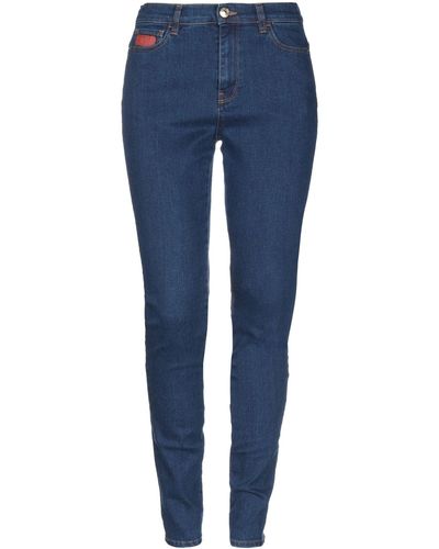Gcds Pantaloni Jeans - Blu