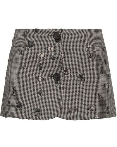Acne Studios Mini Skirt - Grey