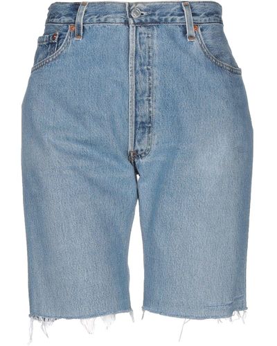 RE/DONE with LEVI'S Denim Shorts - Blue