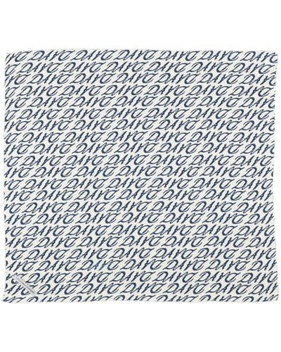 Grey Daniele Alessandrini Daniele Alessandrini -- Ivory Scarf Polyester - Gray