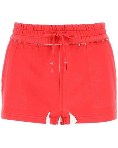 Miu Miu Shorts E Bermuda - Rosso