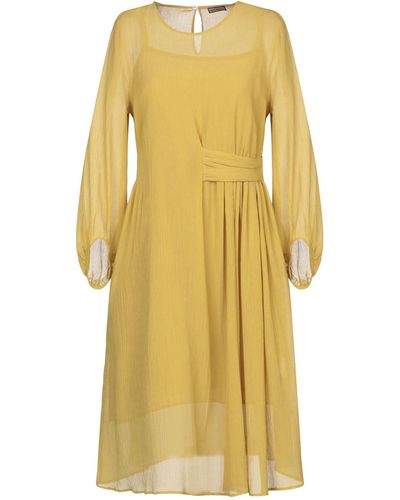 Maliparmi Midi-Kleid - Gelb