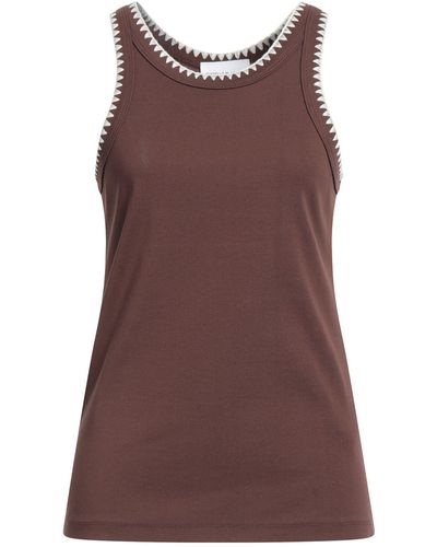 Isabelle Blanche Tank Top - Brown