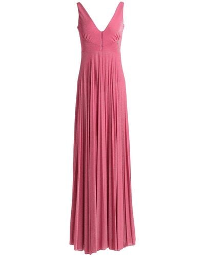 Pinko Maxi Dress Viscose, Metallic Fibre, Polyamide, Elastane - Pink