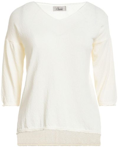 CROCHÈ Sweater - White