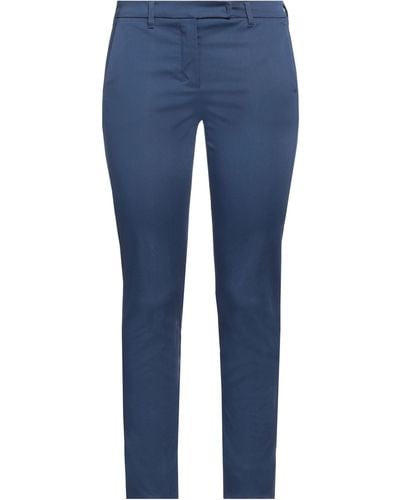 Max Mara Trousers Cotton, Elastane - Blue