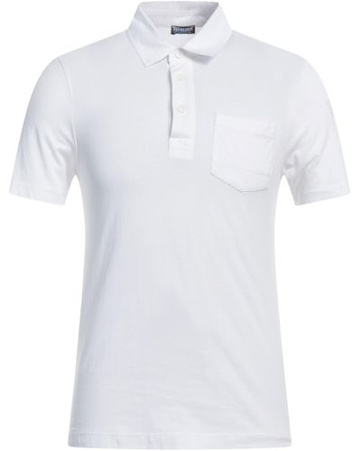 Blauer Polo Shirt - White
