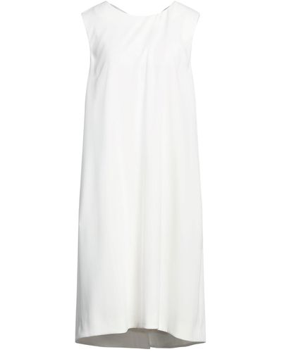 Cappellini By Peserico Midi Dress Polyester - White
