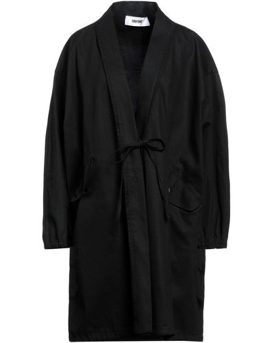 Grifoni Overcoat & Trench Coat - Black