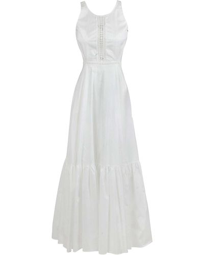 Suoli Maxi-Kleid - Weiß