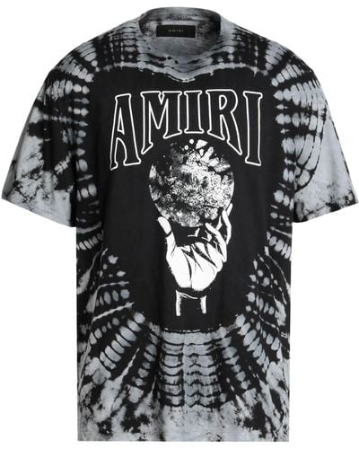 Amiri Tie-dye Cotton T-shirt - Black