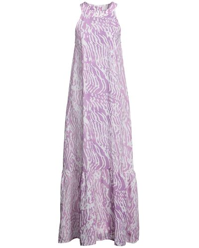 120% Lino Maxi Dress - Purple