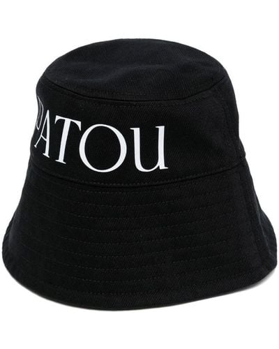 Patou Sombrero de pescador con logo estampado - Negro