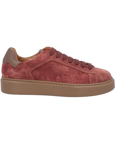 Doucal's Brick Trainers Leather - Brown