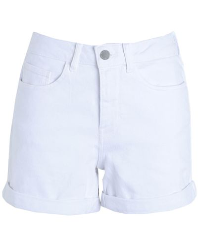Vila Denim Shorts - White