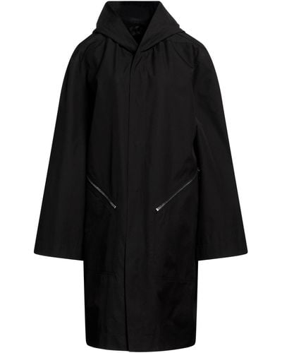 Rick Owens Overcoat & Trench Coat - Black