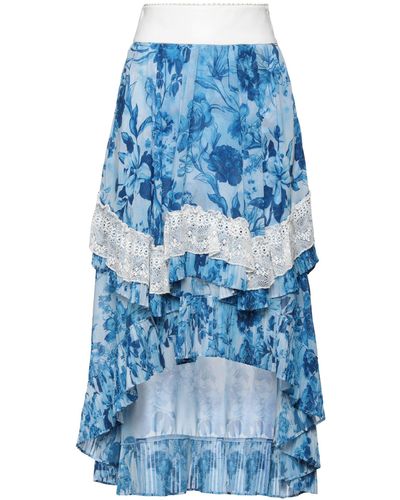 Fracomina Midi Skirt - Blue