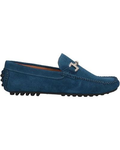 ANDREA NOBILE Slate Loafers Soft Leather - Blue