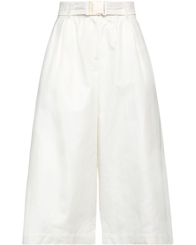 Moncler Cropped Trousers - White