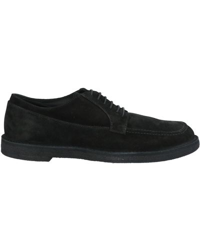 Pantanetti Lace-Up Shoes Leather - Black