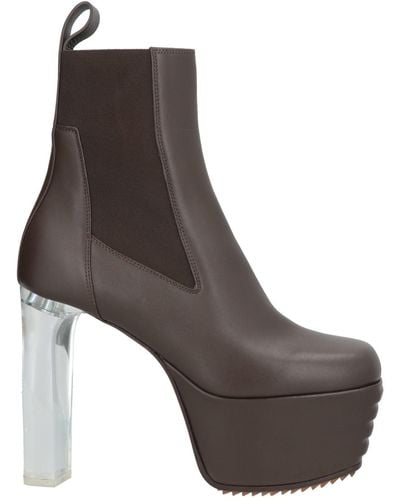 Rick Owens Ankle Boots - Brown