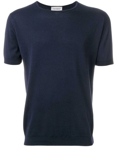 John Smedley T-shirts - Blau