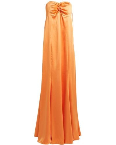 ACTUALEE Robe longue - Orange